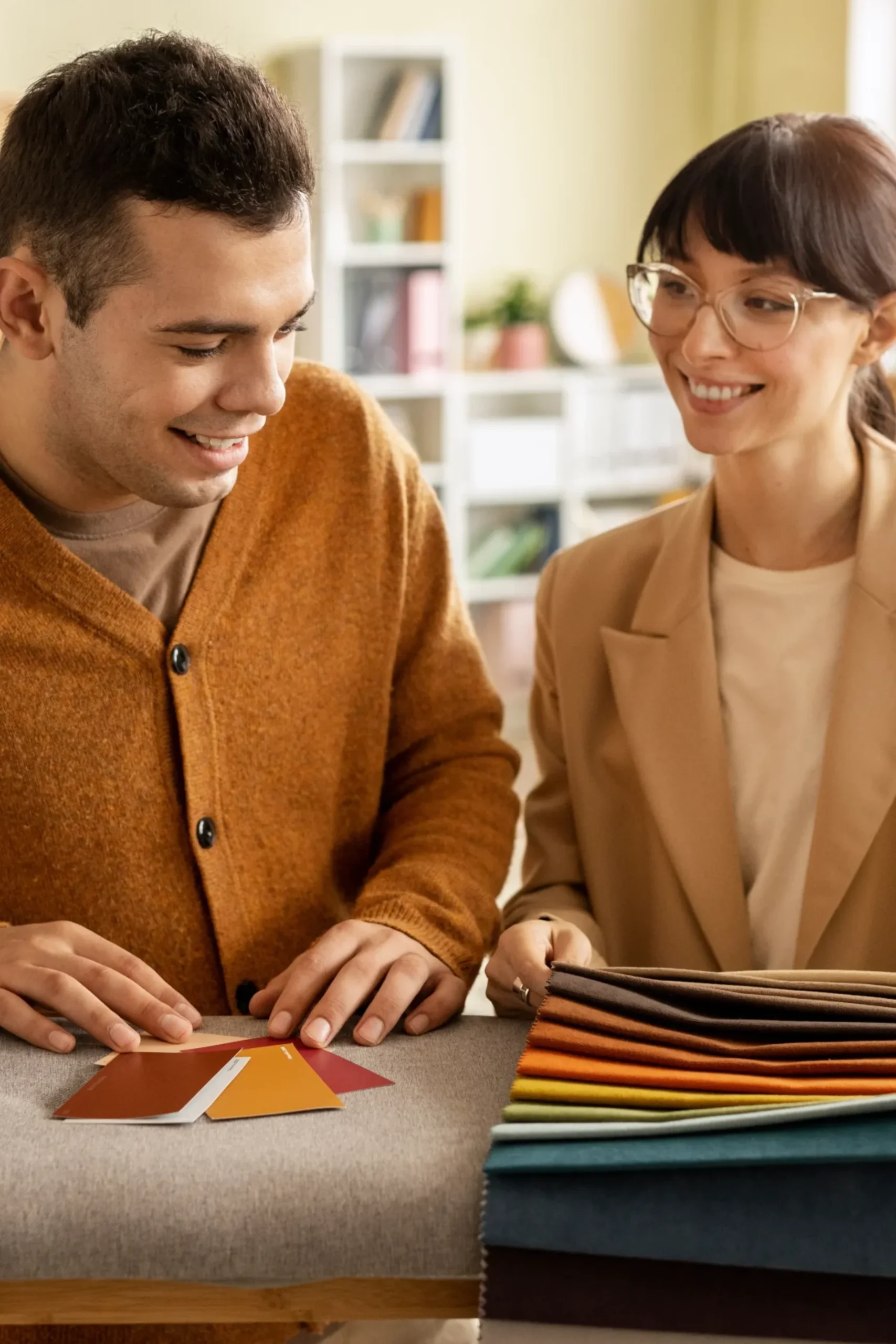 Sofa Manufacturer craftsman hand tufting upholstery during sofa production at New Gill Furniture Etobicoke