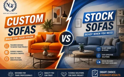 Custom Sofas vs Stock Sofas for Trade Buyers